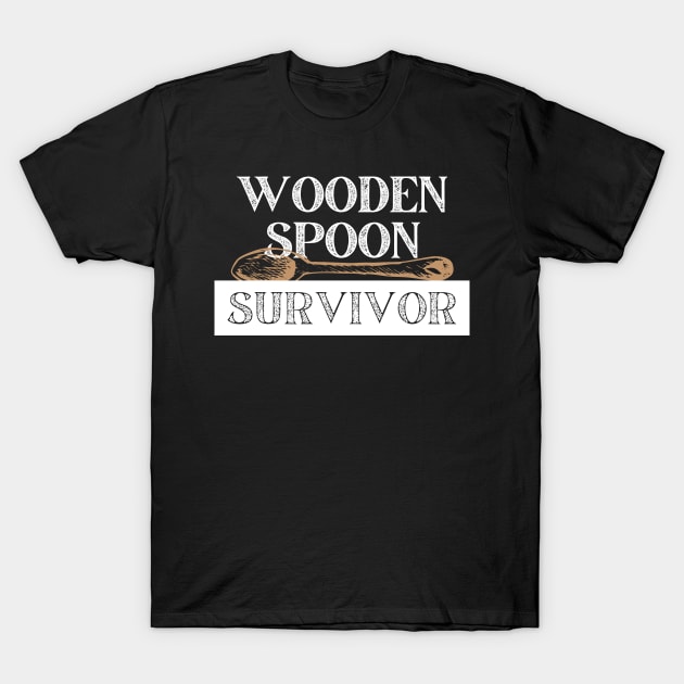 Wooden Spoon Survivor T-Shirt by LAASTORE